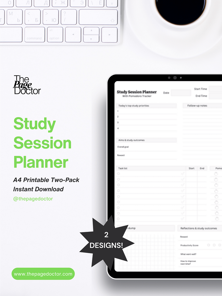 Study Session Planner | For Focused Studying product image (1)