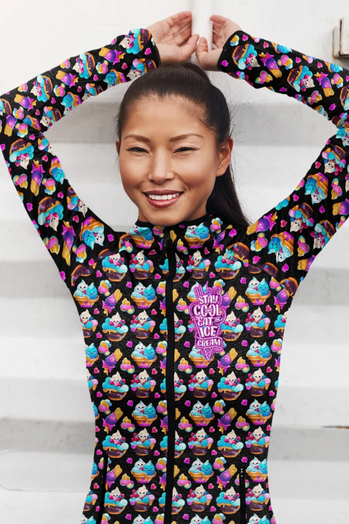 Ice Cream Pattern All Over Print Bomber Jacket product image (1)