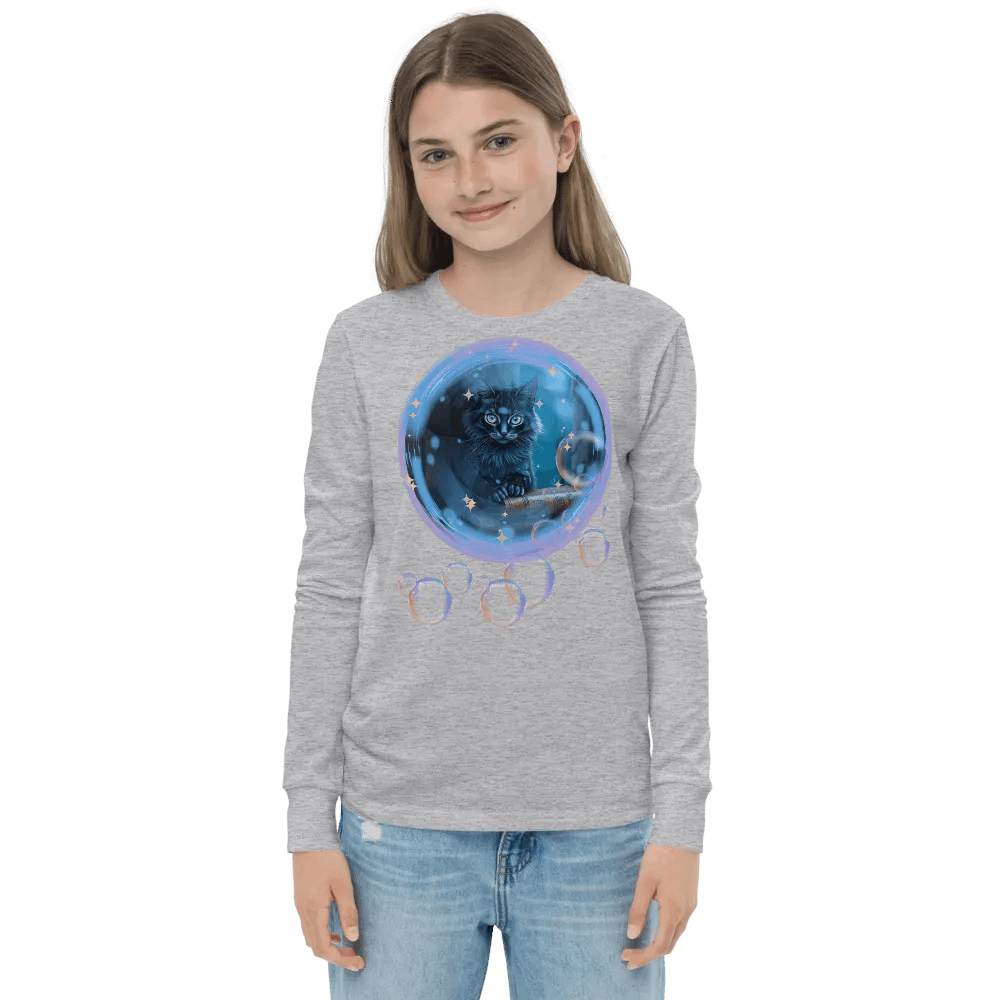 Bubble Cat Youth Long Sleeve T-Shirt product image (21)