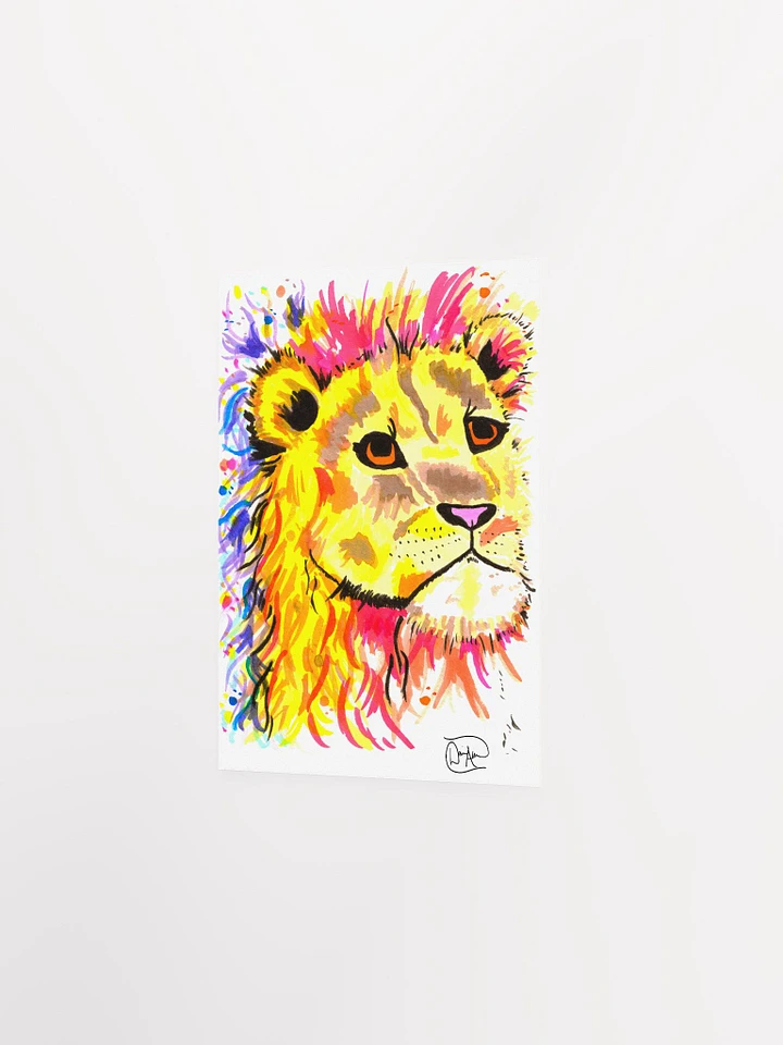 Chaos Lion Watercolour Print product image (2)