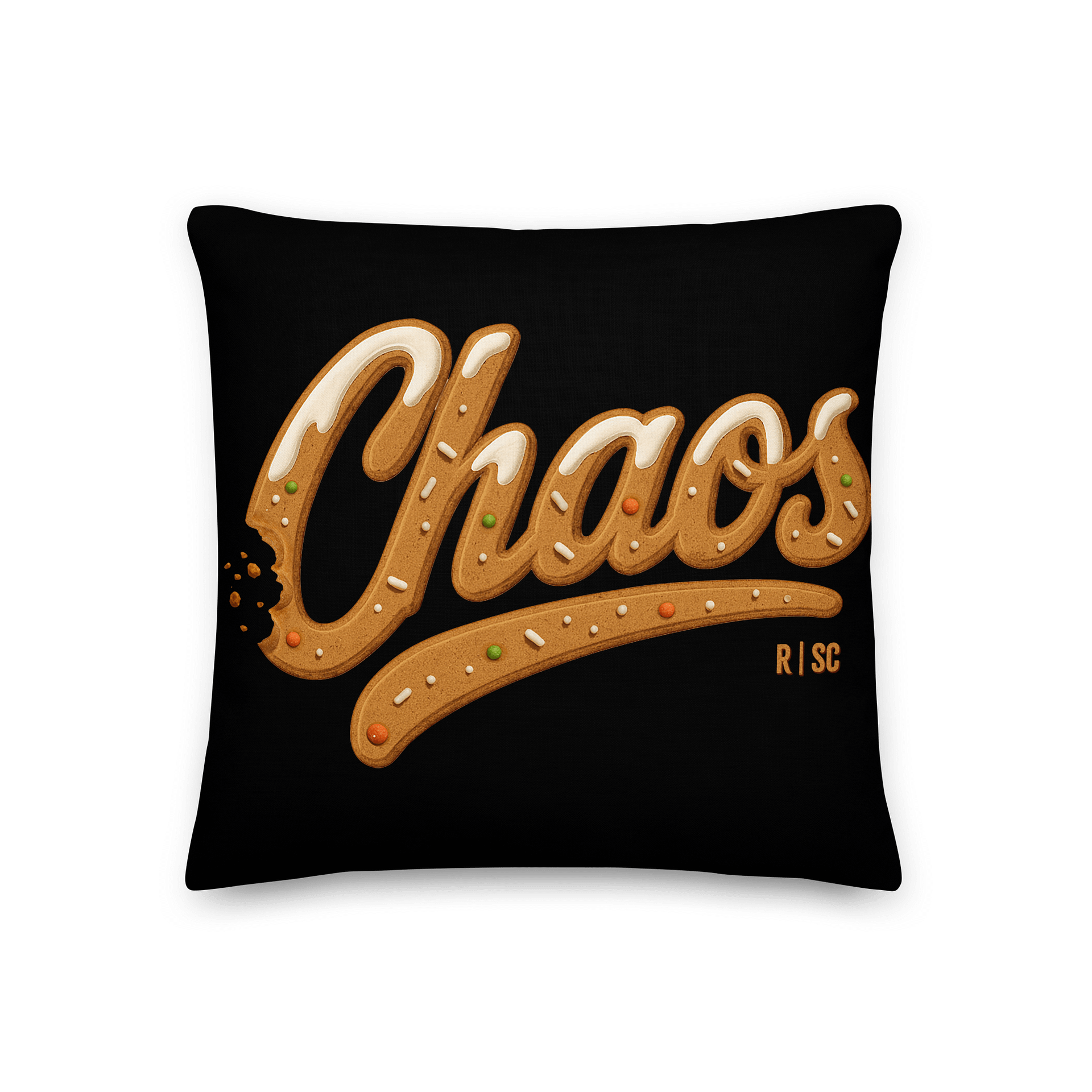 Gingeread Chaos Cookie Pillow (Black) product image (1)