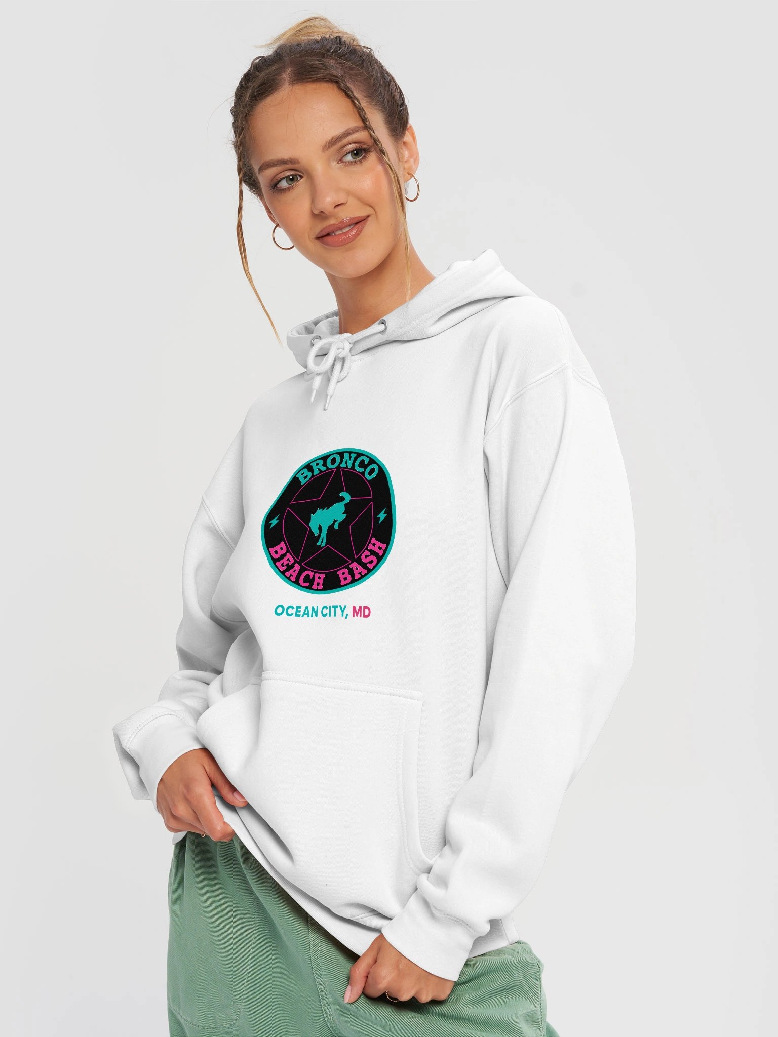 2025 Bronco Beach Bash Ocean City / Destination Bigfoot Bronco Collab Full Frontal/Full Send Hoodie (Multiple Colors Available) product image (45)