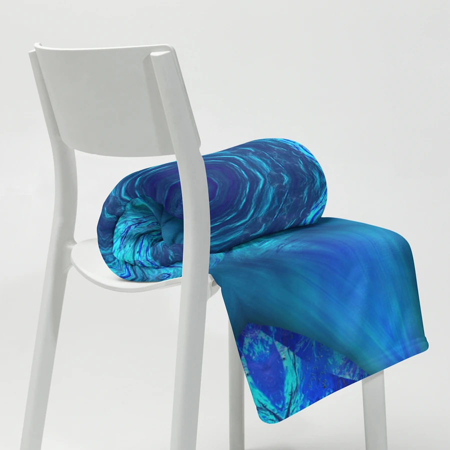Blue Water Kaleidoscope Throw Blanket product image (20)