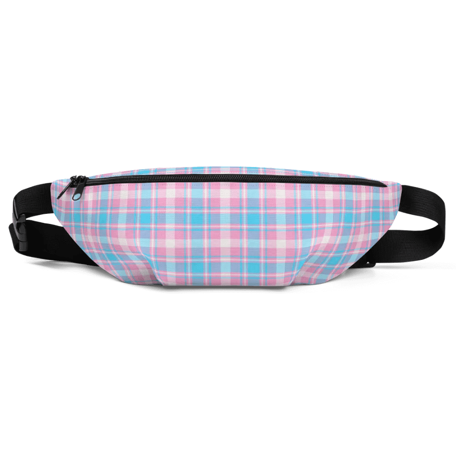 Baby Blue, Pink, and White Plaid Fanny Pack product image (2)