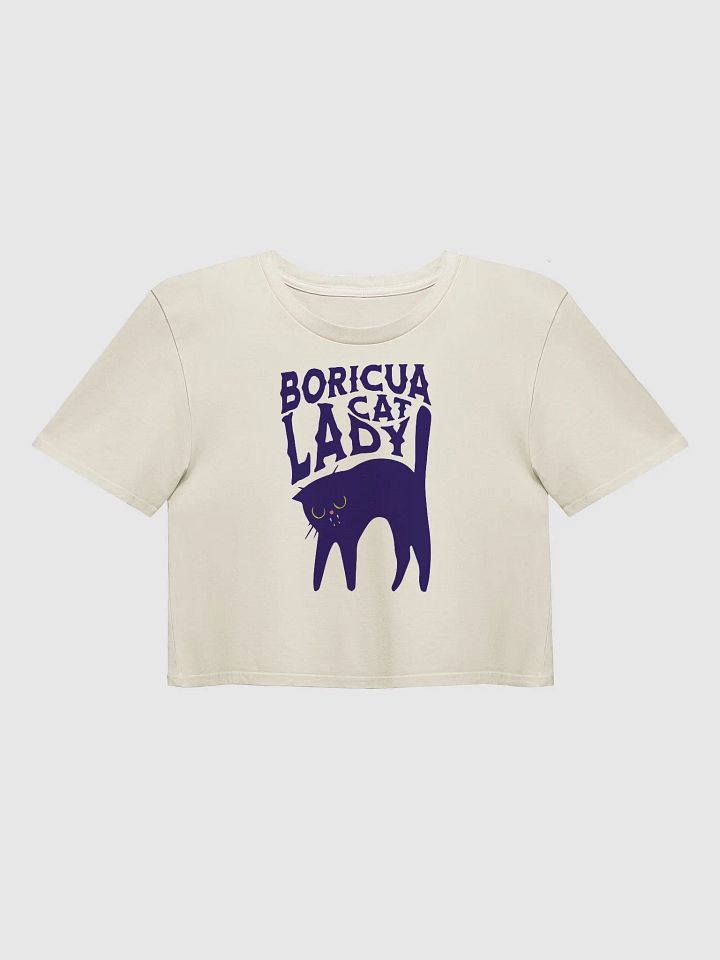 Boricua Cat Lady Crop Top product image (1)