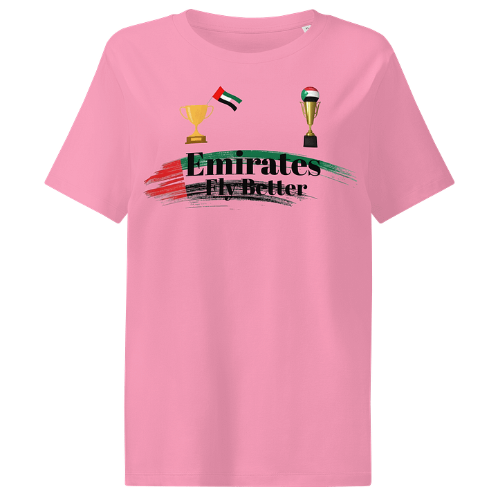 Women's Organic Ribbed Neck T-Shirt Emirates Graphic product image (1)
