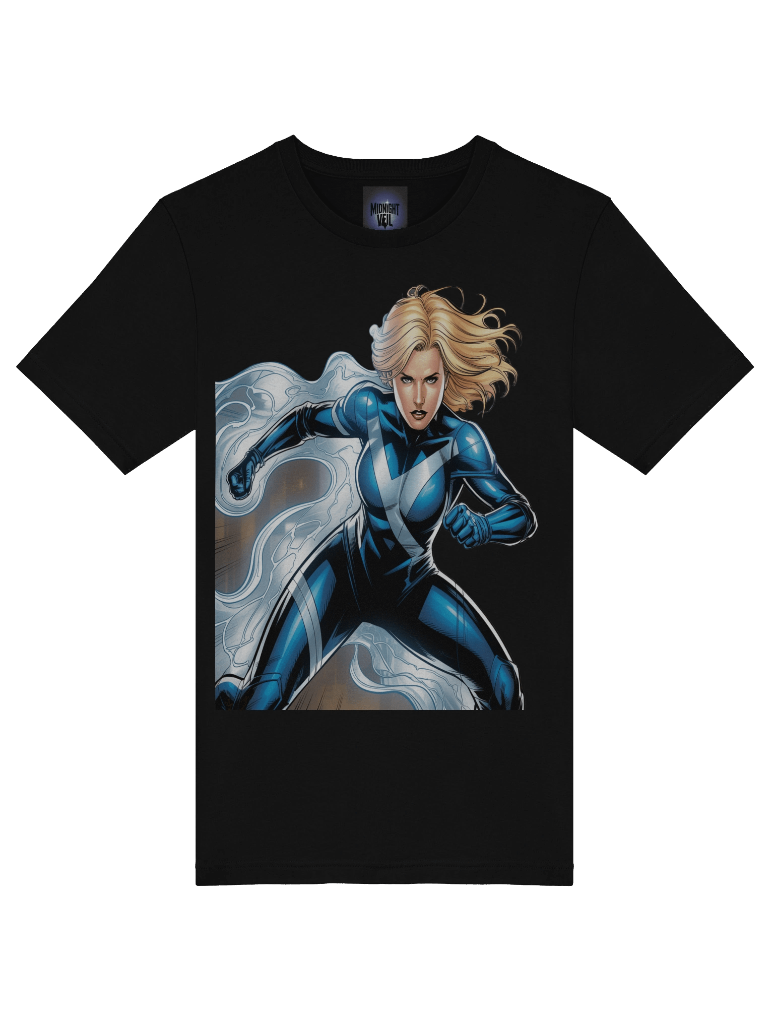 Invisible Woman Energy Surge Supersoft T-Shirt – Phantom Pulse Enigma product image (7)