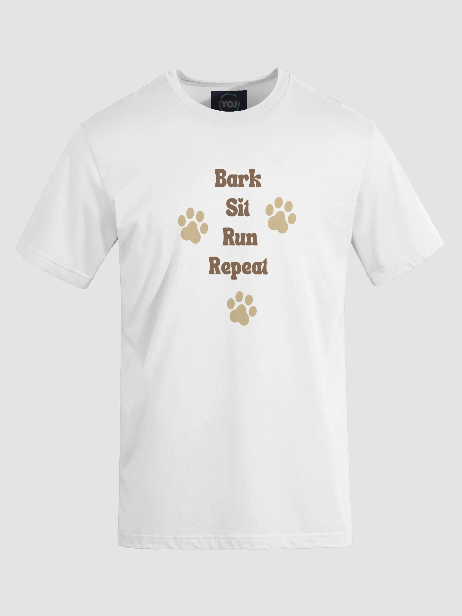 Dogs Life Cute Bark Sit Run Repeat T-Shirt product image (1)