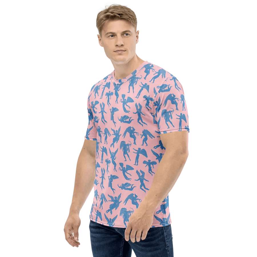 Erotes - rose and blue mens crew neck tee product image (3)