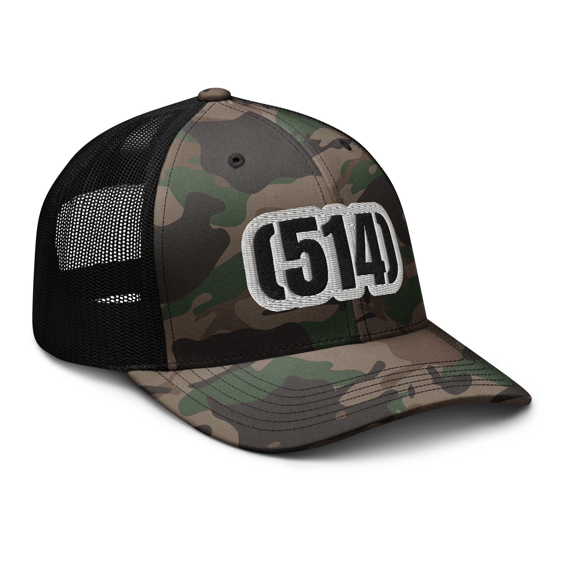 514 Camo Trucker Hat AREA CODE product image (6)