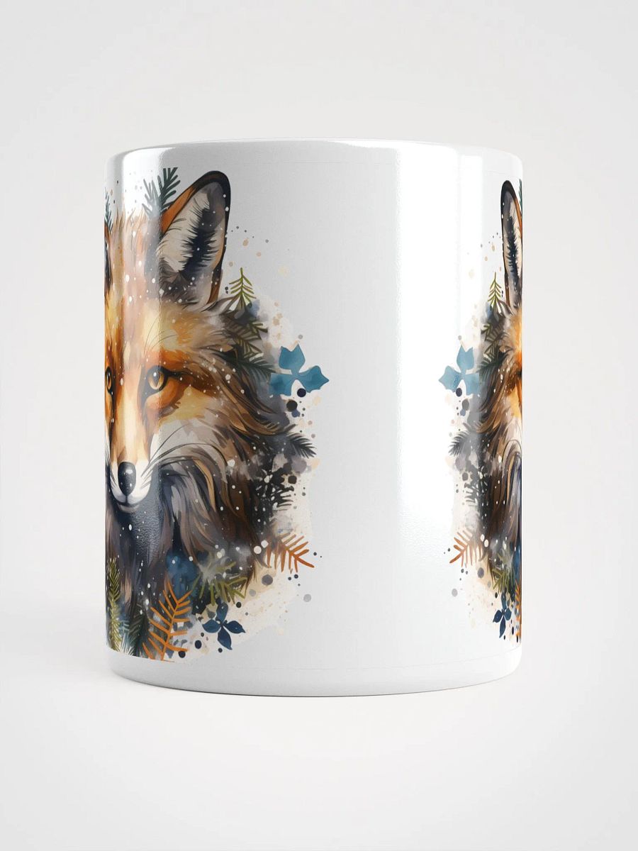 Vibrant Fox Head White Glossy Mug product image (5)