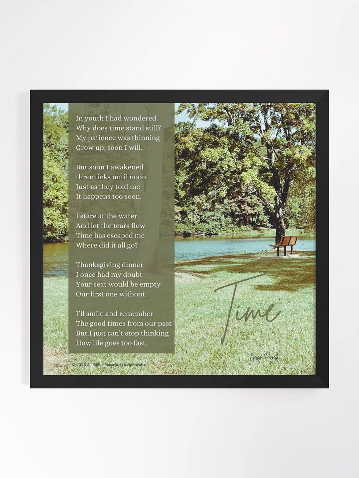"Time" - a Poem by Greg Payette product image (14)