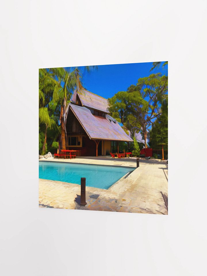 Tranquil A-Frame Retreat Poster product image (6)