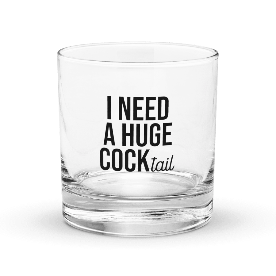'I Need a Huge COCKtail' Rocks Glass Set product image (1)