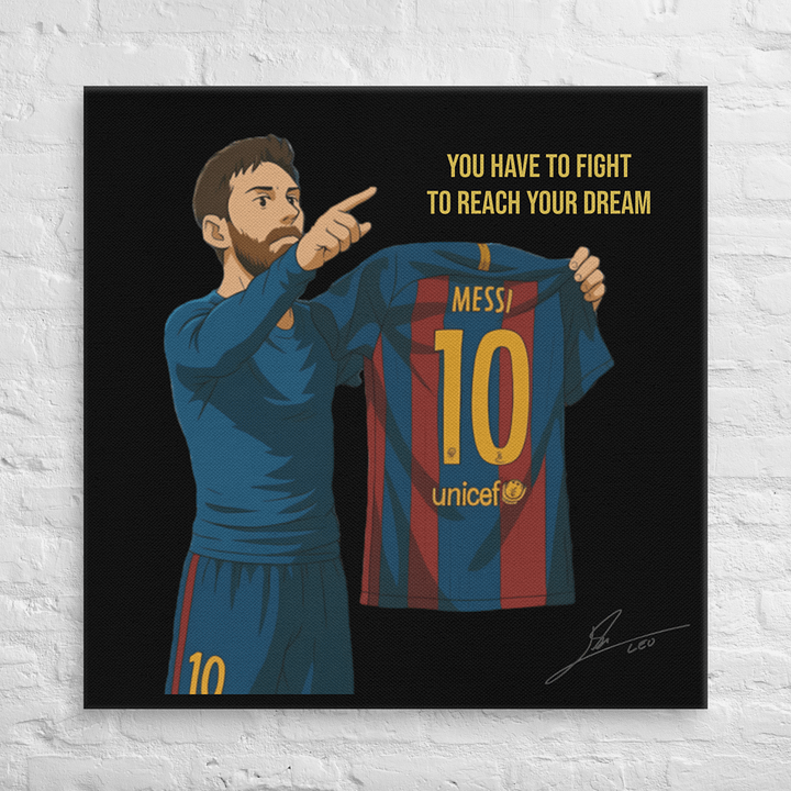 Lionel Messi - Barcelona Canvas Print Poster (with Frame) | Inspirational Wall Art | Football Wall Art | Home Decor product image (2)