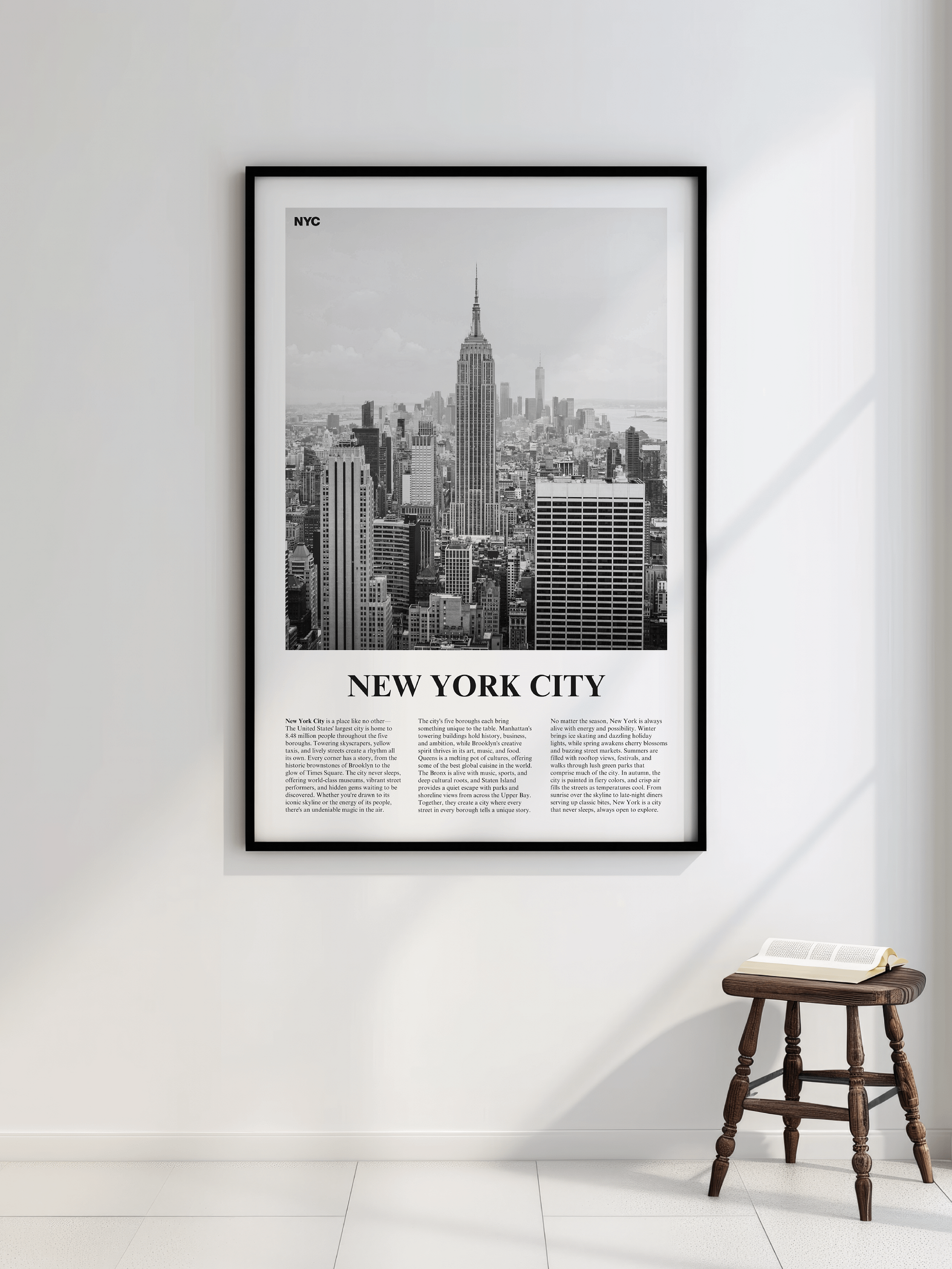 New York City 03 Newspaper Poster | Framed product image (2)