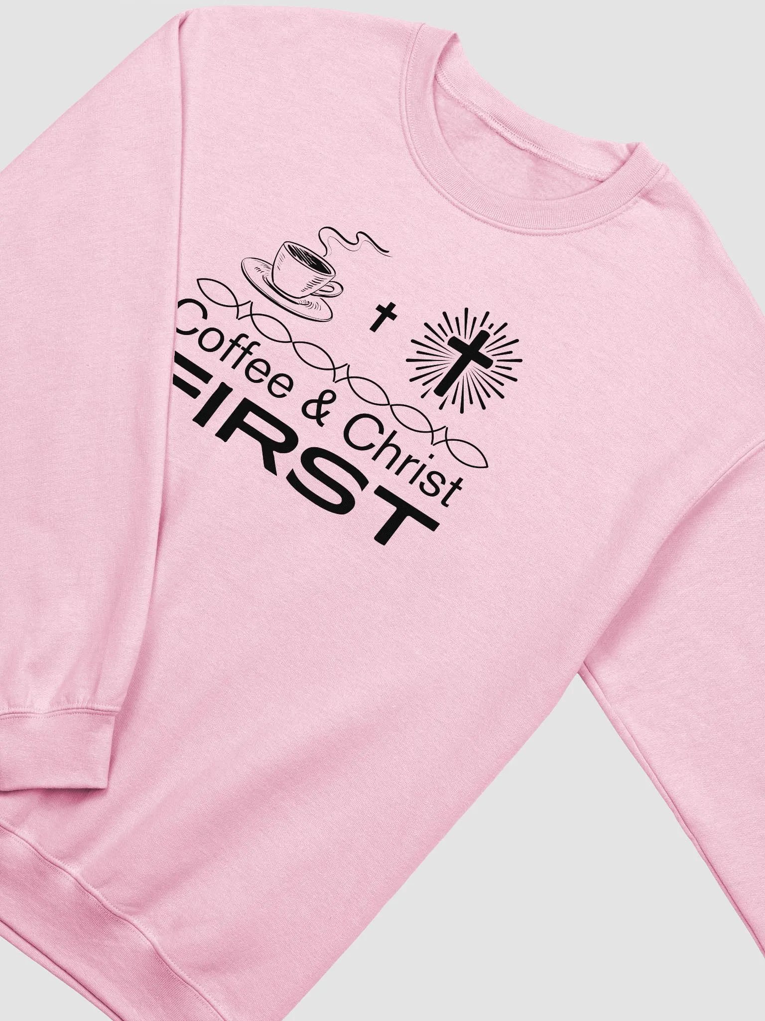 Coffee & Christ First Christian Faith Gildan Sweater product image (3)