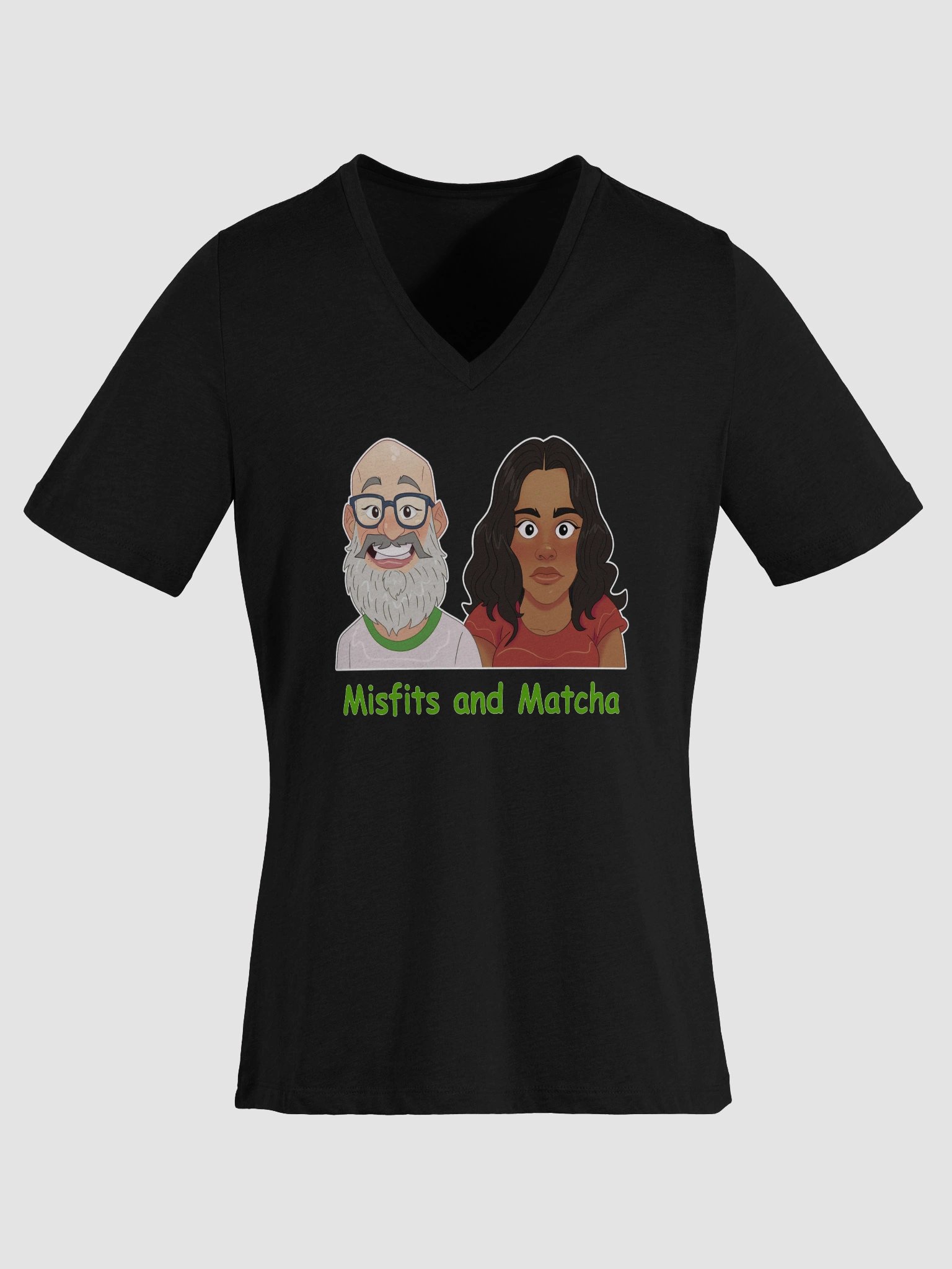 Women's Jasmine and Kevin V Neck Tee Shirt product image (37)