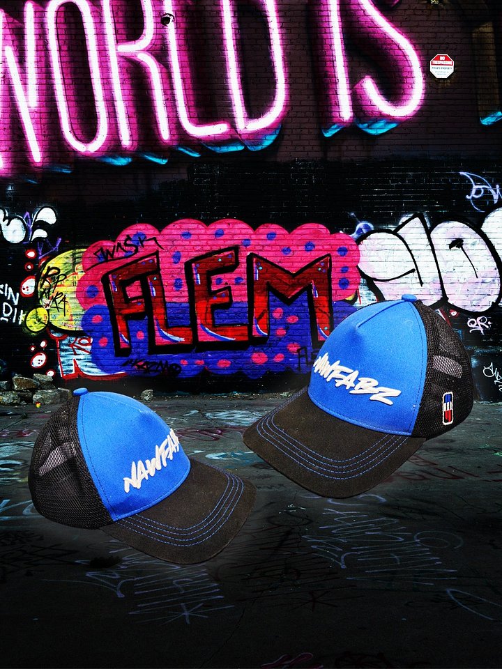 NAWfabz Black/Blue cap product image (1)