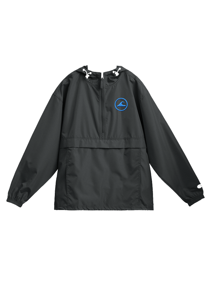 Embroidered Wave Rider Champion Packable Jacket (Aqua) product image (1)