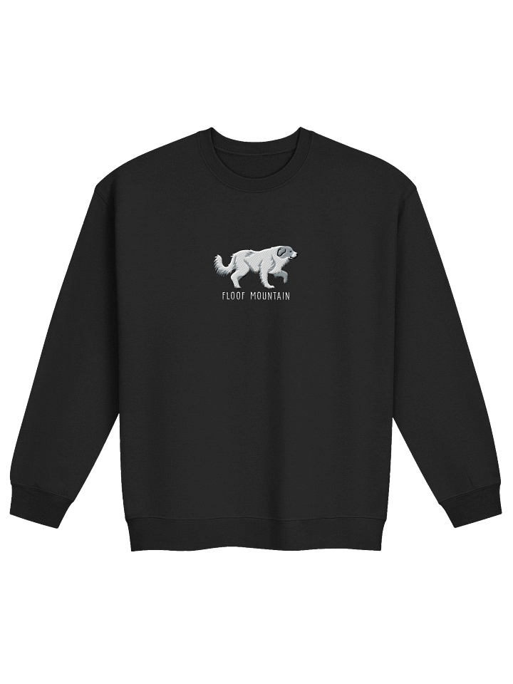 Floof Mountain Sweatshirt (Embroidered) of a Great Pyrenees(Blue & White) product image (3)