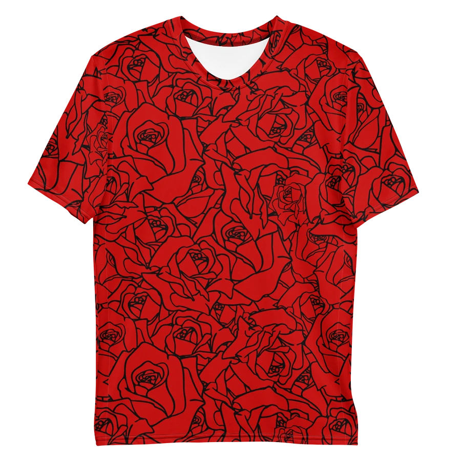 Loads of Roses · red-black crew neck t-shirt product image (23)