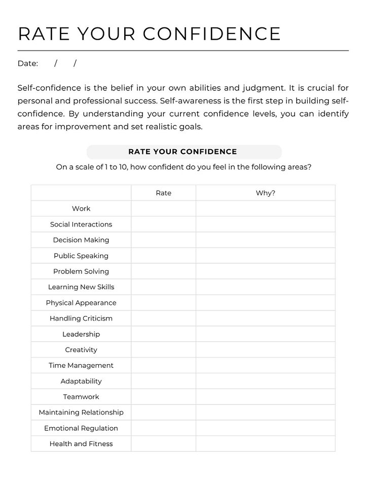Self-Confidence Planner product image (2)