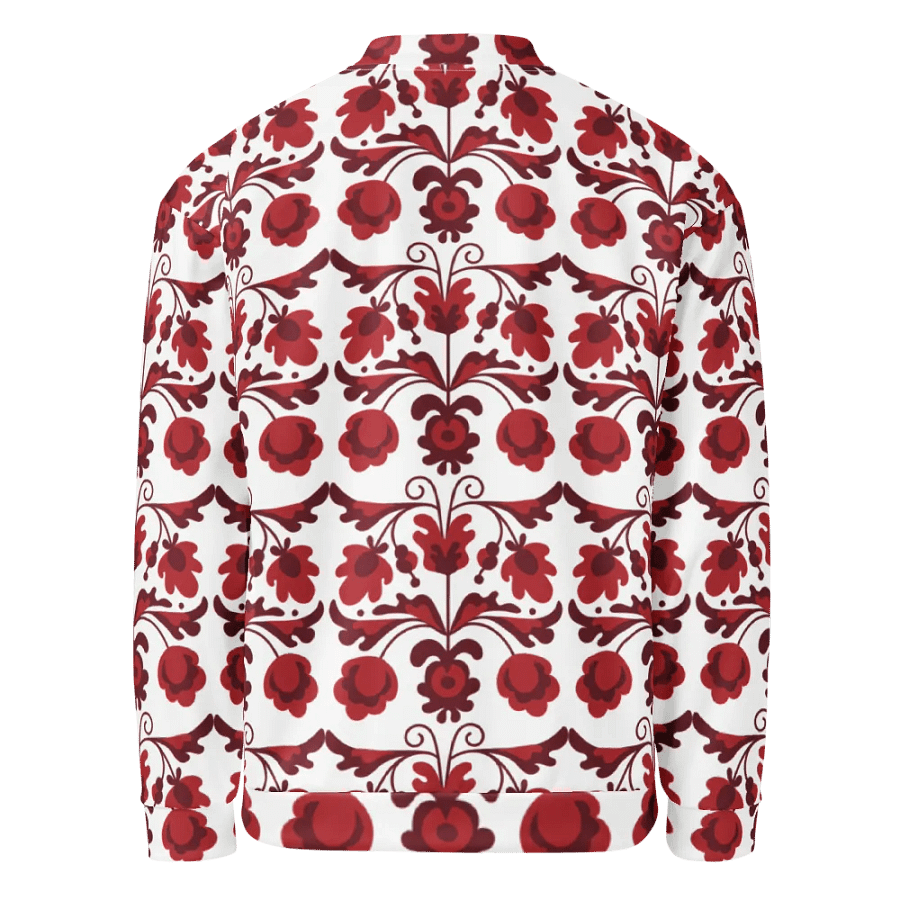 Symphony in Red Floral Bomber Jacket product image (3)