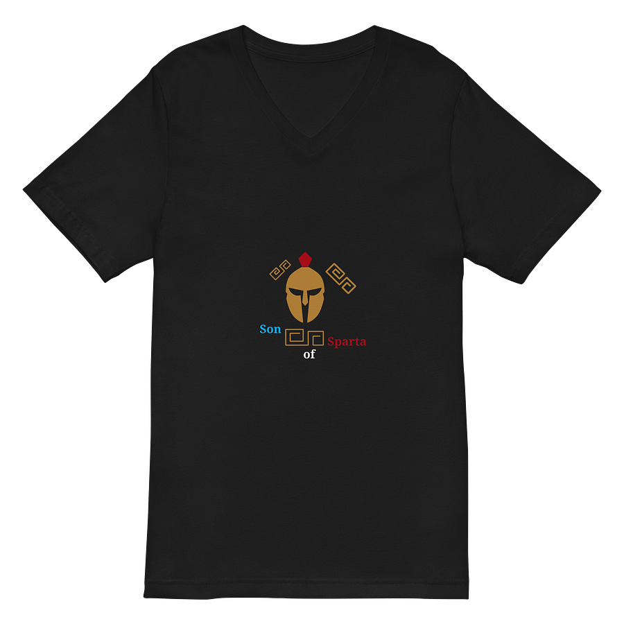 Golden Spartan Helmet V-Neck Tee product image (2)