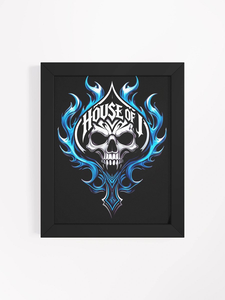House of J Logo Framed Matte Poster (Dark) product image (4)