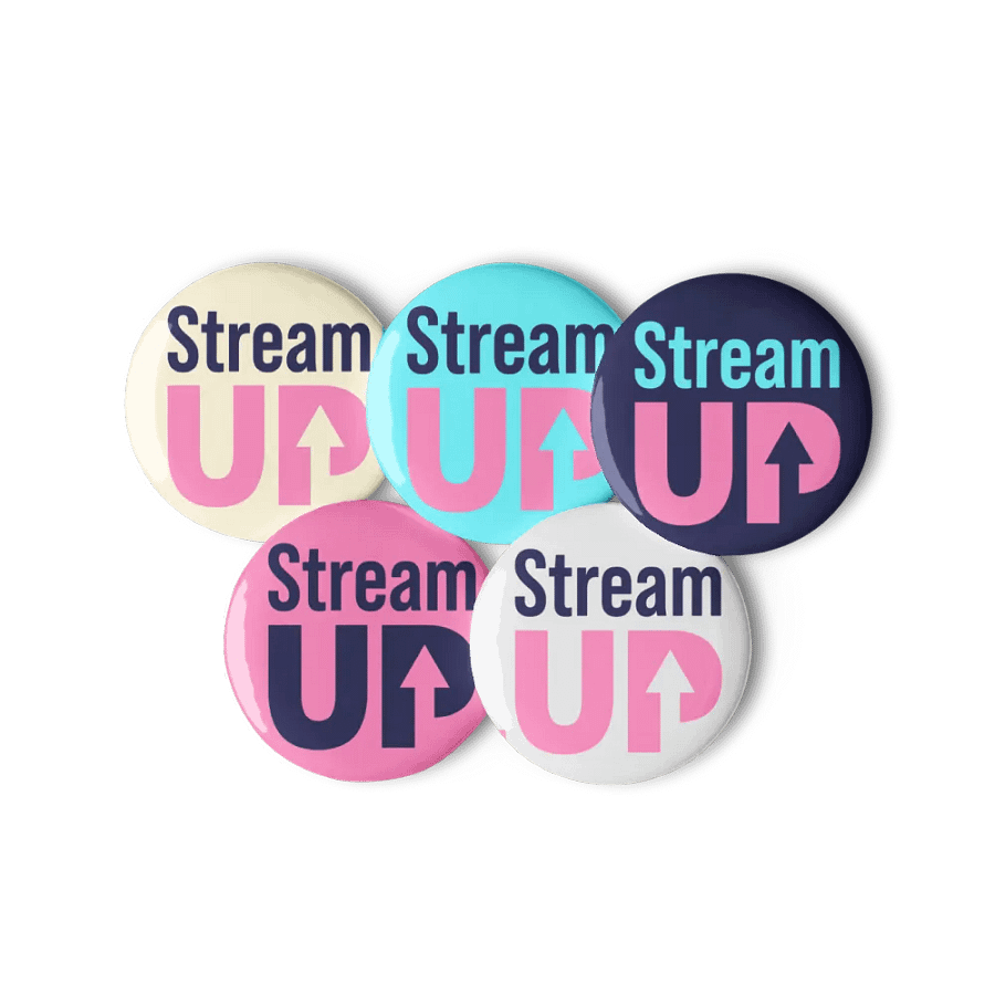 Stream UP Logo Pin Button Set product image (6)