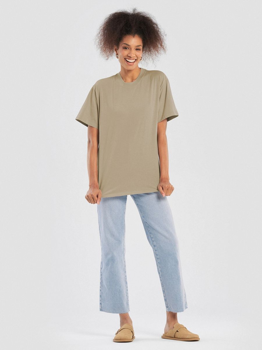 Plain Color Faded Khaki T-Shirt product image (3)