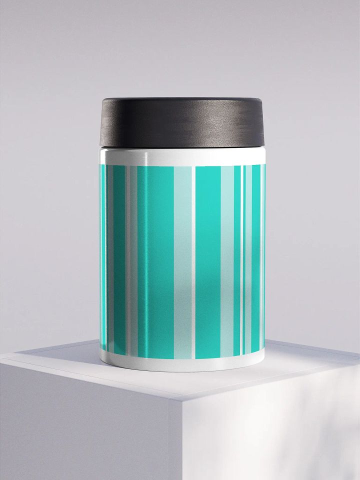 Striped Party Time Stainless Steel Koozie product image (1)