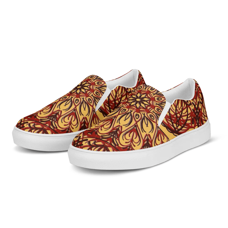 Radiant Red Mandala Slip-Ons product image (8)