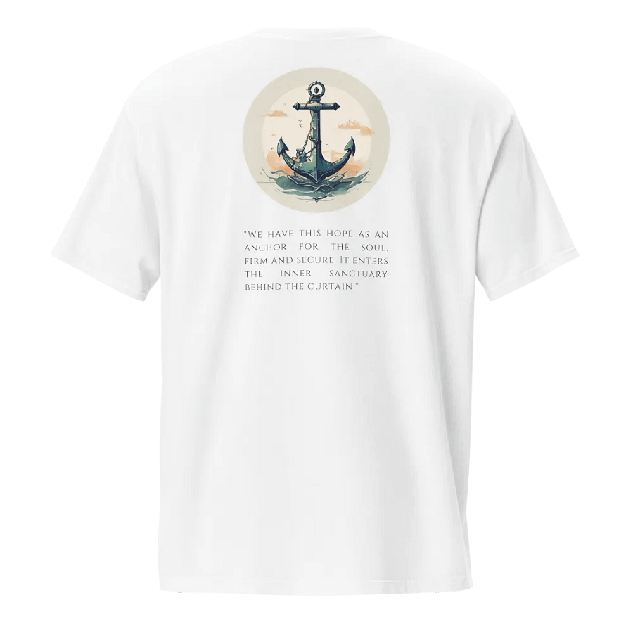 Anchor of Hope Christian Pocket T-Shirt | Hebrews 6:19 product image (2)