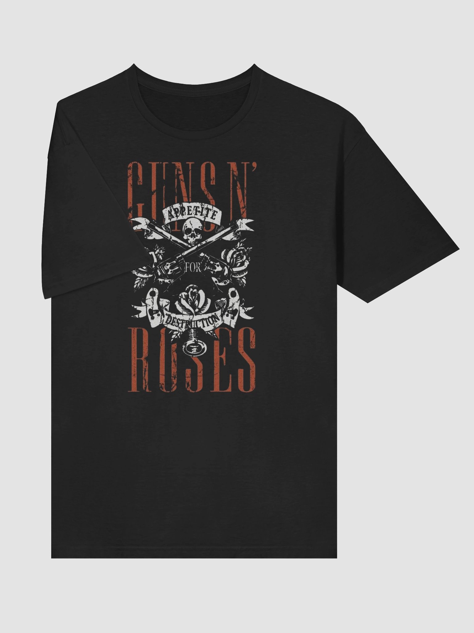 Skull & Roses Rock Band T-Shirt product image (3)