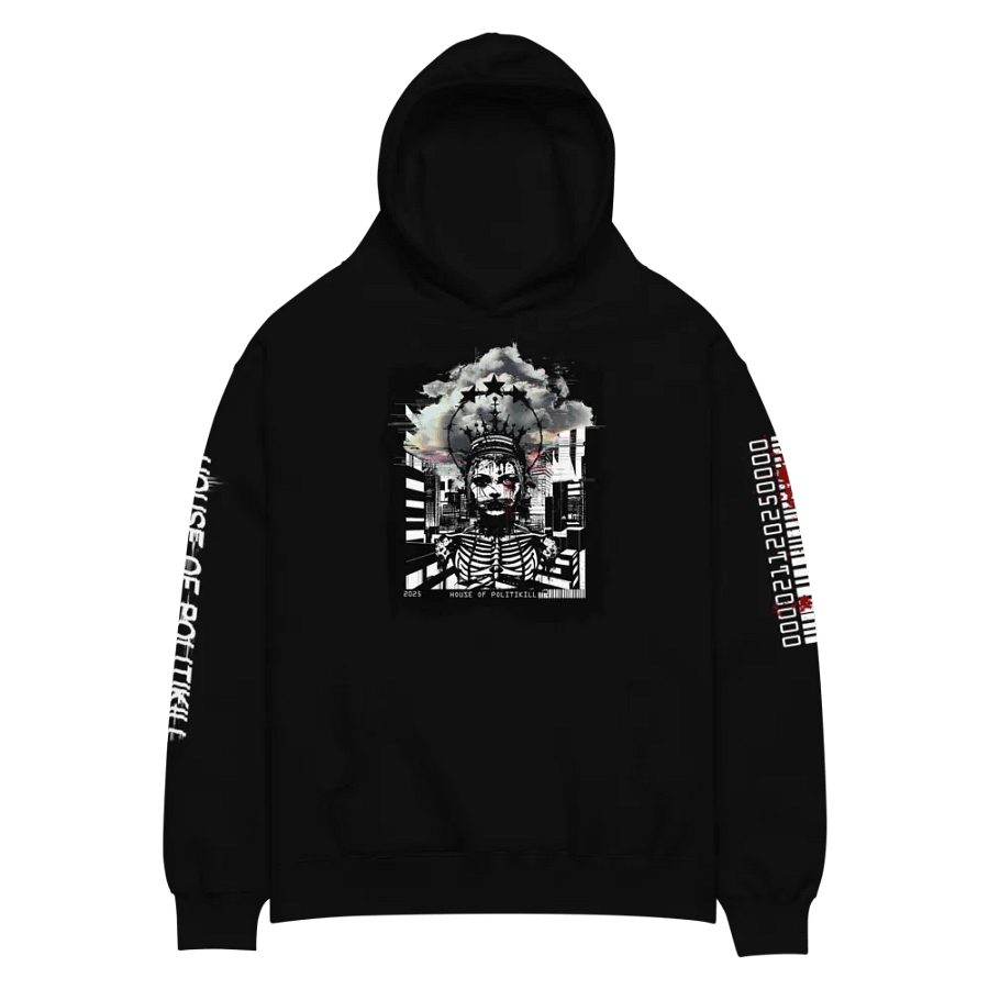 DIGITAL GLITCH QUEEN UNISEX STATEMENT HOODIE product image (2)