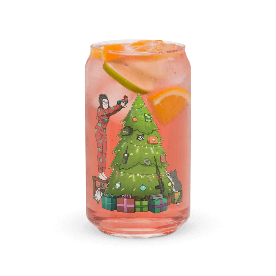 Christmas Edition Can shaped glass product image (7)