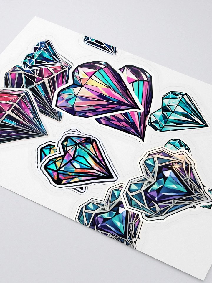 Geometric Heart Sticker Sheet product image (2)