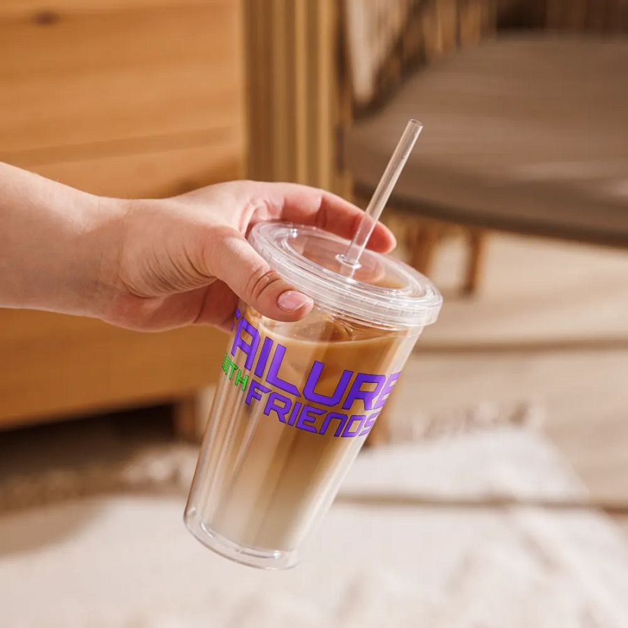 Failure With Friends Clear Plastic Tumbler product image (9)