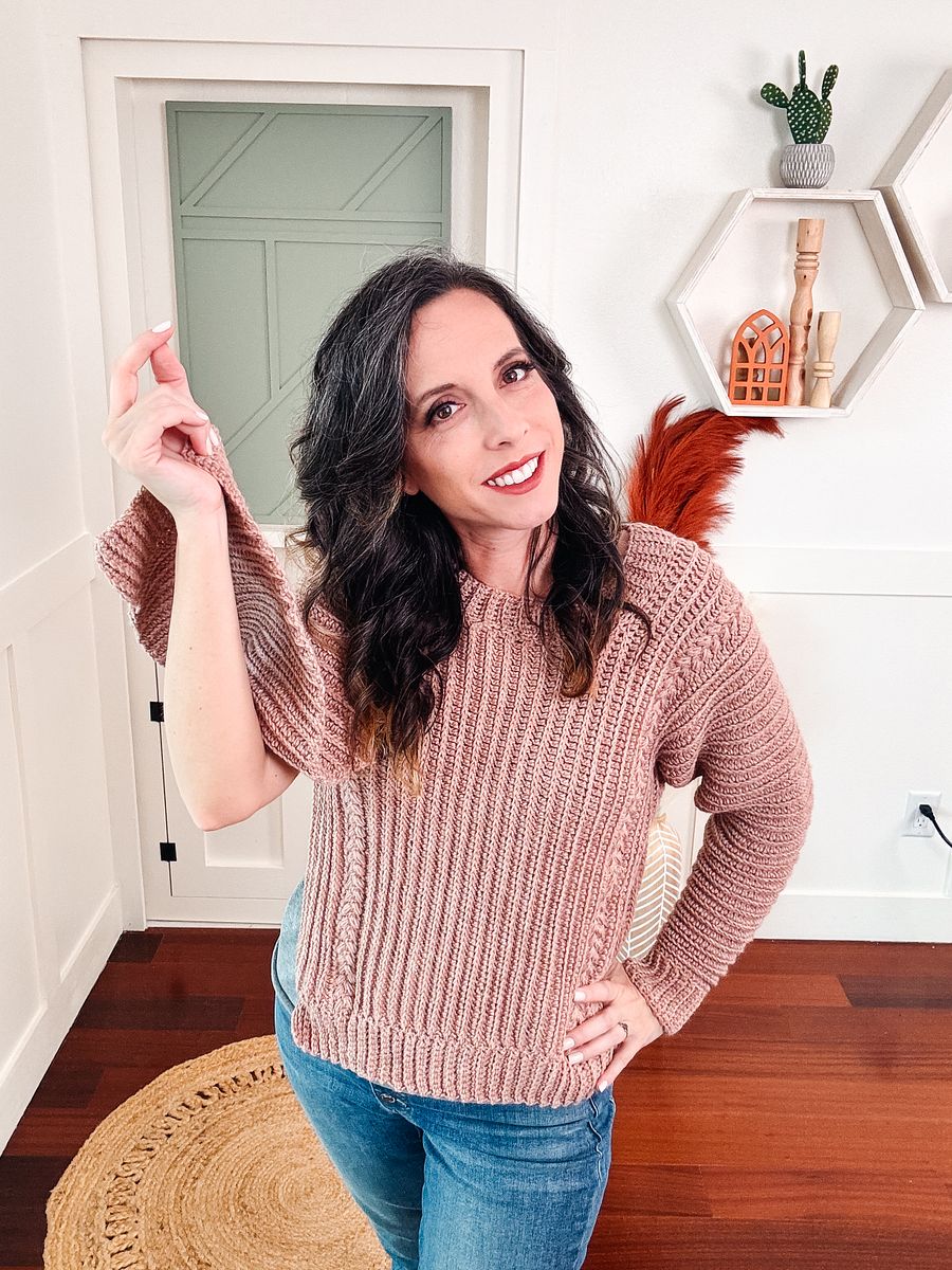 Autumn Wheat Crochet Sweater Pattern (XS-5X) product image (4)