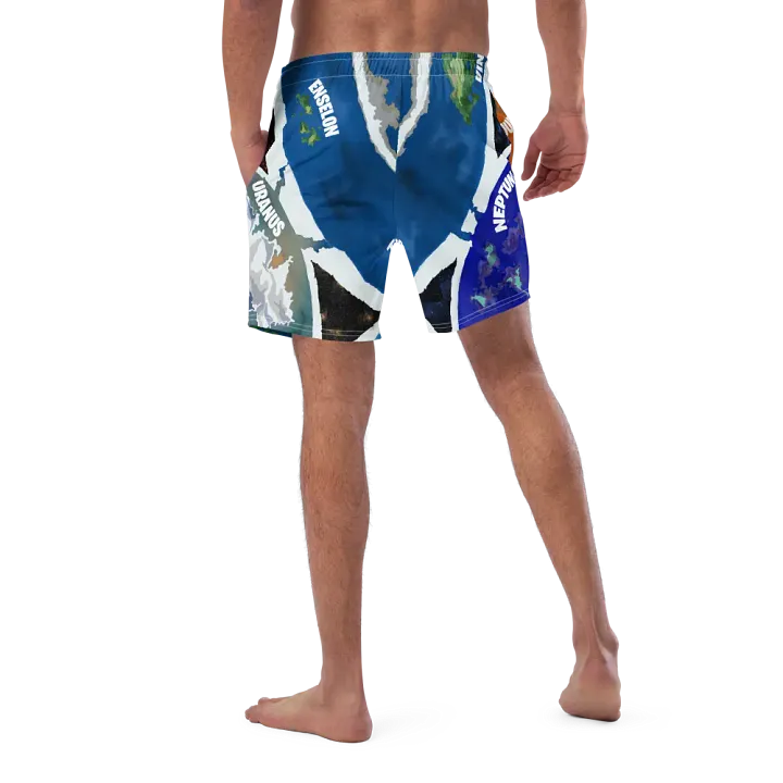 All-Over Print Swim Trunks Beyond The Ice Wall Map product image (2)