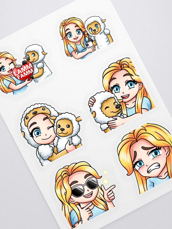 Melissa Emote Stickers Set 4 product image (1)