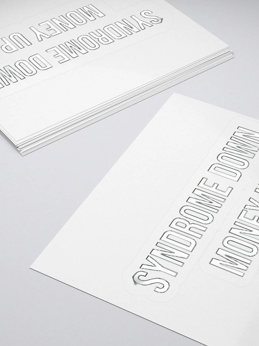 Syndrome Down Money Up Sticker product image (4)