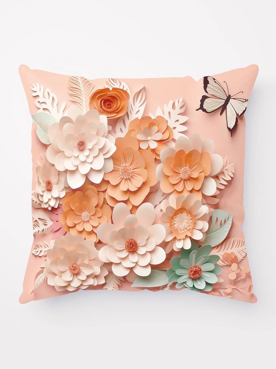 Peach 3D Flowers Pillow product image (1)