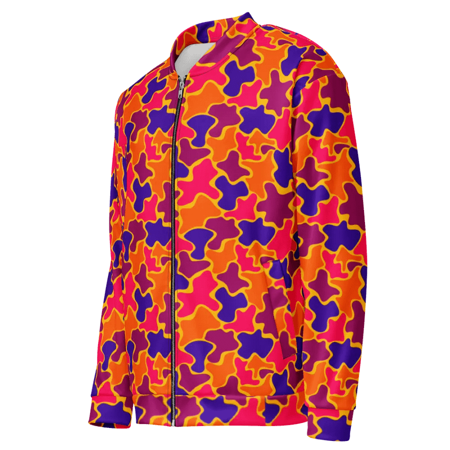 Multi Colored Pattern Blobs Bomber Jacket product image (4)