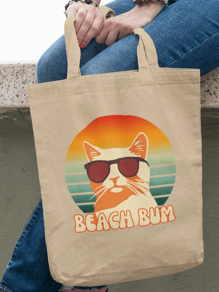 Beach Bum Cat Sunglasses Tote Bag product image (1)