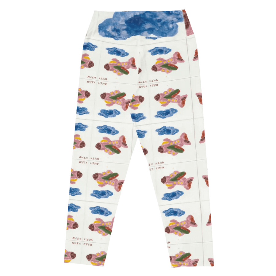 Kid Airplane (All-Over Print Yoga Capri Leggings) product image (5)