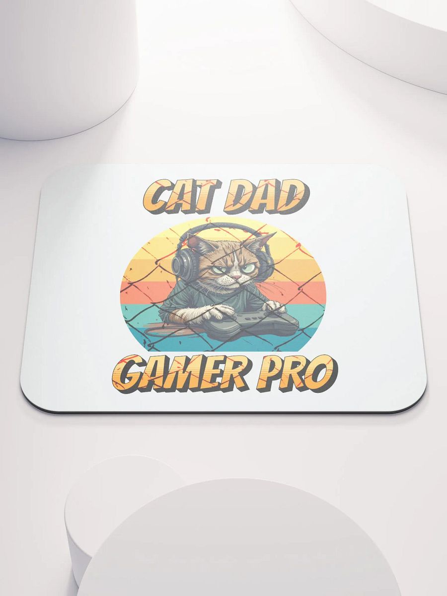 Cat Dad Gamer Pro Mouse Pad product image (2)