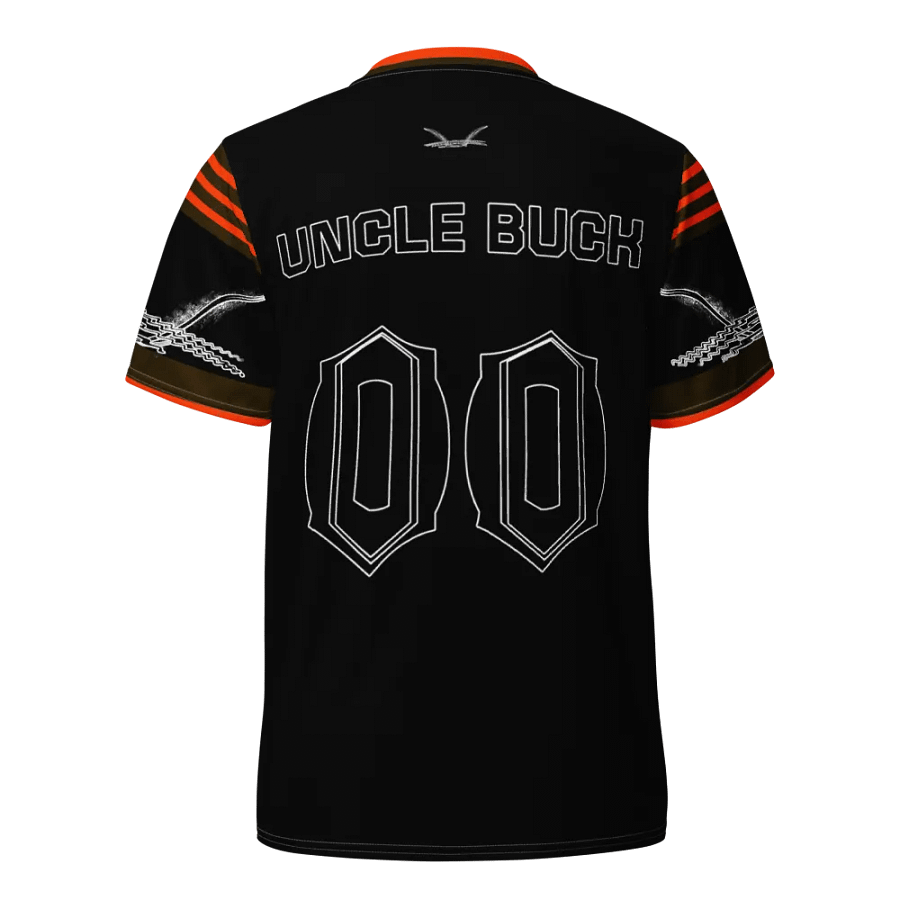 Capital UNCLE BUCK - Black - Recycled Unisex Sports Jersey - Black HApex Gear Black Logo product image (10)